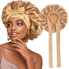 Custom Satin Hair Bonnets – Protective Sleep Caps with Logo & Color Options