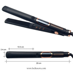 Custom Flat Iron Hair Straightener – 500°F Pro Heat, 5 Sizes & Rhinestone Design Available
