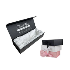 Custom Luxury Rigid Gift Box – Satin-Lined Packaging for Wigs & Beauty Sets