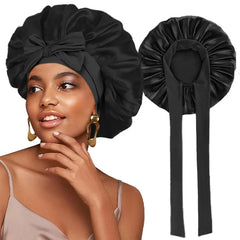 Custom Satin Hair Bonnets – Protective Sleep Caps with Logo & Color Options