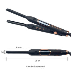 Custom Flat Iron Hair Straightener – 500°F Pro Heat, 5 Sizes & Rhinestone Design Available