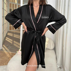 Custom Satin Robes – Soft, Stylish & Logo Branded for Salon, Spa or Bridal