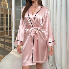 Custom Satin Robes – Soft, Stylish & Logo Branded for Salon, Spa or Bridal
